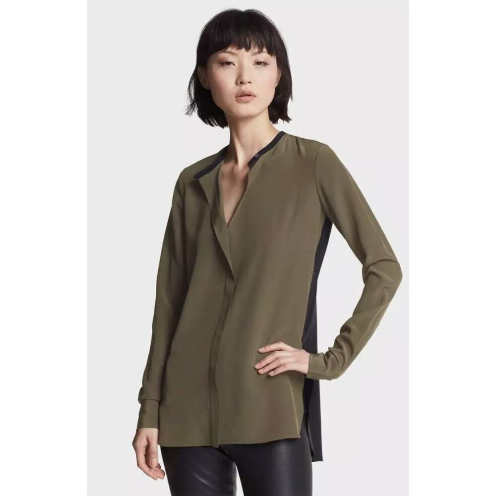 Vince Grey and Black Blouse